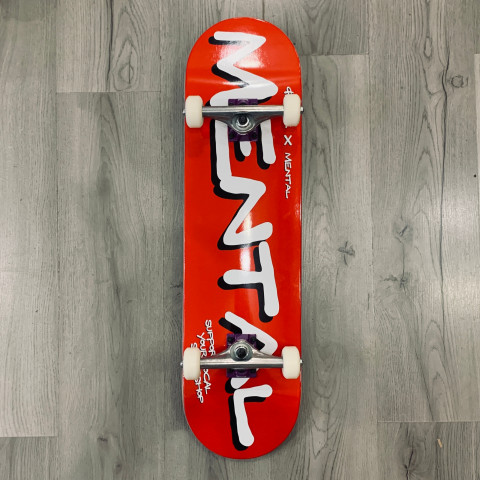 Скейтборд в сборе Mental X Footwork Red 8.375 Скейтборд в сборе Mental X Footwork Red 8.375
