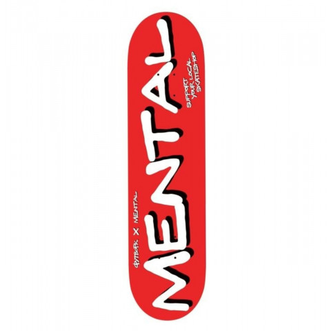 Дека для скейтборда Mental X Footwork Red 8.375 Дека для скейтборда Mental X Footwork Red 8.375